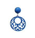 Flamenco Earrings in Openwork Plastic. Turquoise 2.479€ #502823472TRQS